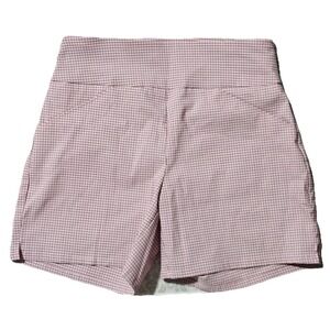 Verona Pink & Brown Plaid Shorts Women's Size XS